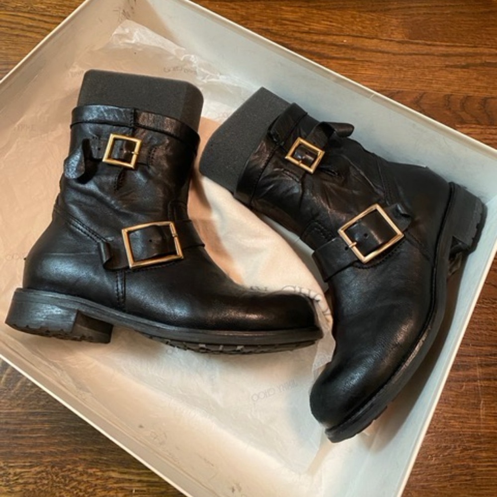Jimmy Choo leather boots